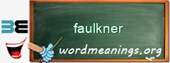 WordMeaning blackboard for faulkner